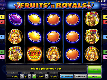 Игровые автоматы Fruits And Royals