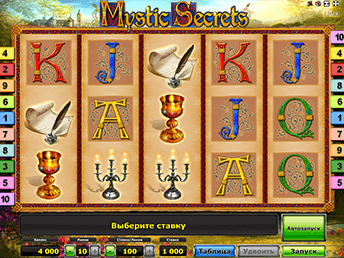 Автоматы Mystic Secrets на деньги