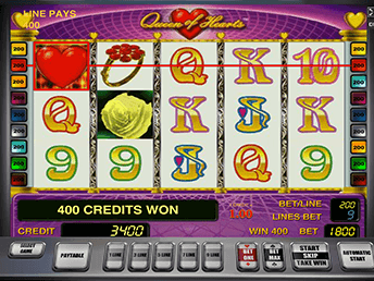 Игровые автоматы Queen Of Hearts